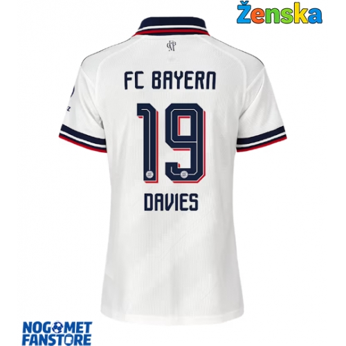 Bayern Munich Alphonso Davies #19 Gostujuci Dres za Ženska 2026-27 Kratak Rukav